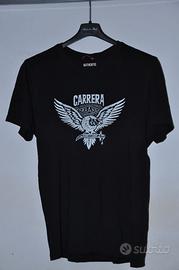 T-shirt Carrera uomo nera TG M