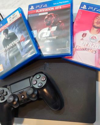 Playstation 4 1TB Slim +controller + giochi fifa