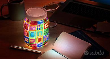lampada ricaricabile  VASETTO NUTELLA  collezione