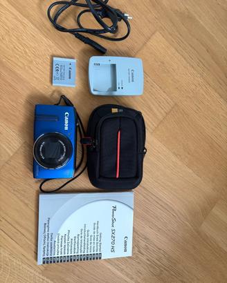 Canon PowerShot SX270 HS funzionante con accessori