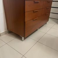 Cassettiera in legno 6 cassetti