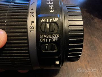 Obiettivo Canon 18 55 mm stabilizer AF MF