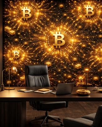 Carta da parati Bitcoin04- 290×290 cm
