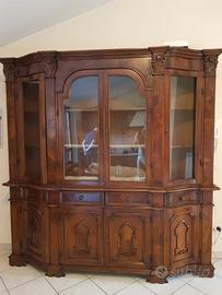 Cristalliera, tavolo, 6 poltroncine