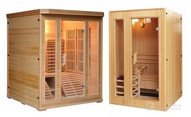 Sauna infrarossi o finlandese NUOVA varie misure