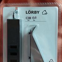 Lorby ikea - Caricabatteria USB con morsetto, nero