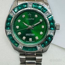 Orologio Hoops quadrnte verde da donna