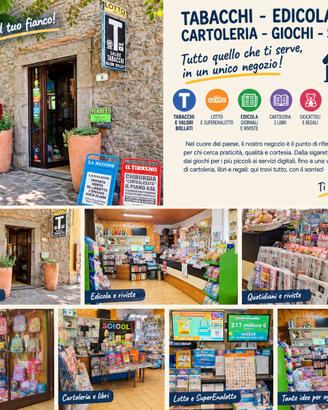 TABACCHERIA, EDICOLA, CARTOLERIA