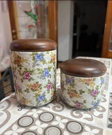 Set 2 Barattoli vintage Ceramica Franco Pozzi