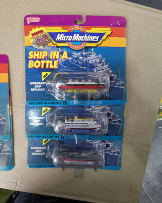 Micro machines ship in a bottle