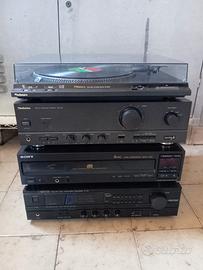 impianto hi-fi stereo vintage 80/90 