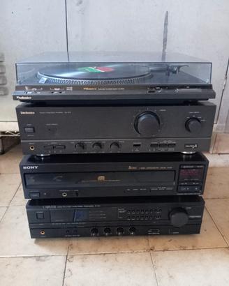 impianto hi-fi stereo vintage 80/90 