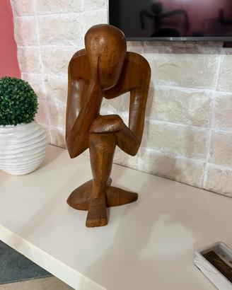 Pensatore legno