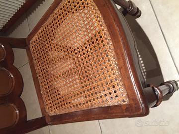 Coppia sedie restaurate mod Luigi XVI