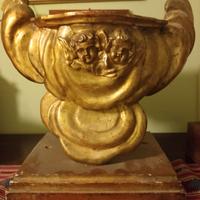 base per statua barocca 1700 Ca dorata mecca