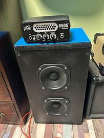 Testata Peavey e cassa per chitarra