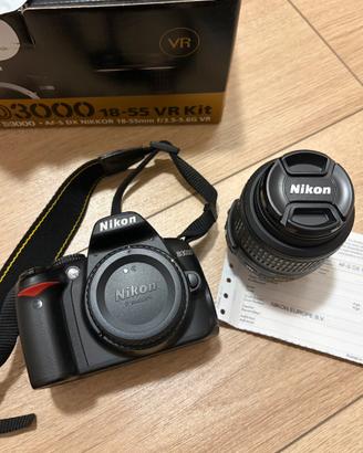 Nikon D3000 reflex + 18-55 mm