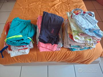 vestiti estivi a blocco bambina 6/7 anni