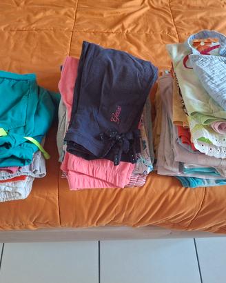 vestiti estivi a blocco bambina 6/7 anni