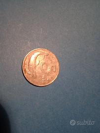 5 lire delfino del 1953.