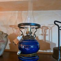 lume in ceramica blu 