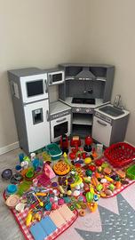 Cucina Angolare per Bambini in Legno con Luci, Suo