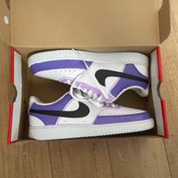 scarpe nike rosa/lavanda colorate a mano