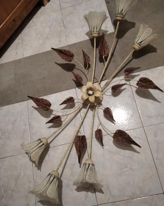 Lampadario a soffitto in metallo