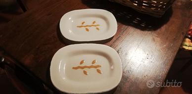 piatti vetro soffiato 2 pz cm 25x22