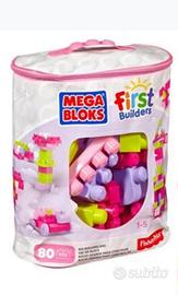 Mega Blocks Fisher Price sacca rosa di mattoncini