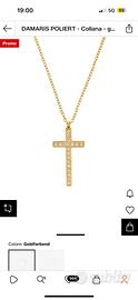 Collana croce oro
