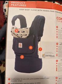 Marsupio ergonomico ergobaby original - balene