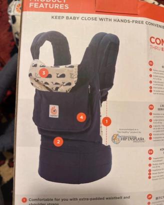 Marsupio ergonomico ergobaby original - balene