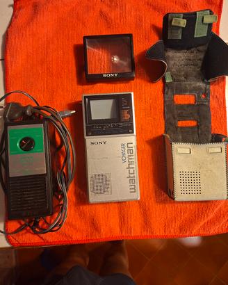 Mini TV portatile Sony Watchman Vintage