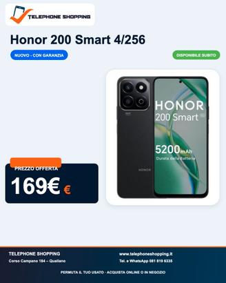 Honor 200 Smart 4/256 Nuovo