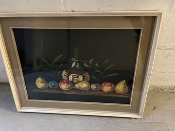Olio su tela natura morta misure cm 50x70