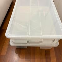 Ikea 2 contenitori + 3 organaizer x vestiti