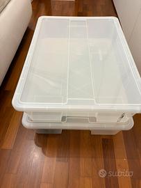 Ikea 2 contenitori + 3 organaizer x vestiti