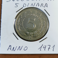 5 dinara jugoslavia 1971