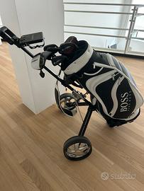 Set di mazze borsa hugo boss e carrello Porsche