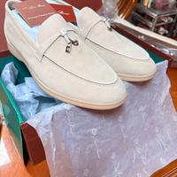 loro piana mocassino summer suede 