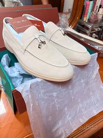 loro piana mocassino summer suede 