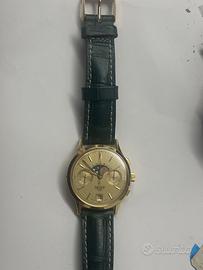 Orologio Heuer 18k golden Hours fase lunare