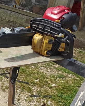 Taglia bordi e motosega