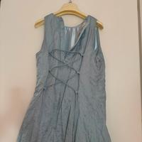 Abito elegante azzurro da cerimonia/tulle