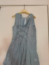 Abito elegante azzurro da cerimonia/tulle