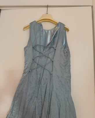 Abito elegante azzurro da cerimonia/tulle
