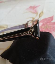 PRADA Occhiali Vista Originali VPR 05L nero/lilla