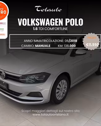 VOLKSWAGEN Polo 1.6 TDI 5p. Comfortline BlueMoti