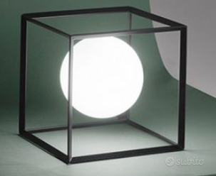 Abat-jour - Lampada nero 15X15 Cubo con gabbia